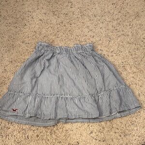 Vintage Abercrombie Blue and White Striped Skirt
